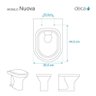 Assento Sanitário MDF Soft Close Nuova Marrom Fosco para Vaso Deca com Ferragem Dourada - 4
