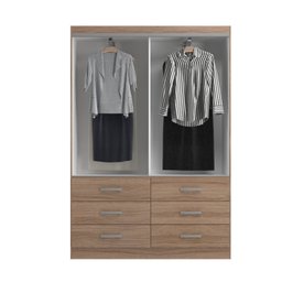 Guarda Roupa Casal 2 Portas de Correr 6 Gavetas Veneza Yescasa - 2