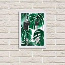 Ver imagem 2 de Porta Chaves Estampados Luxo Folhas Verdes Branca