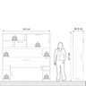 Conjunto para Quarto com Guarda Roupa Modular Gênova Plus - 18