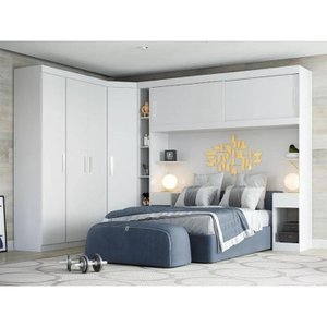 Conjunto para Quarto com Guarda Roupa Modular Gênova Plus