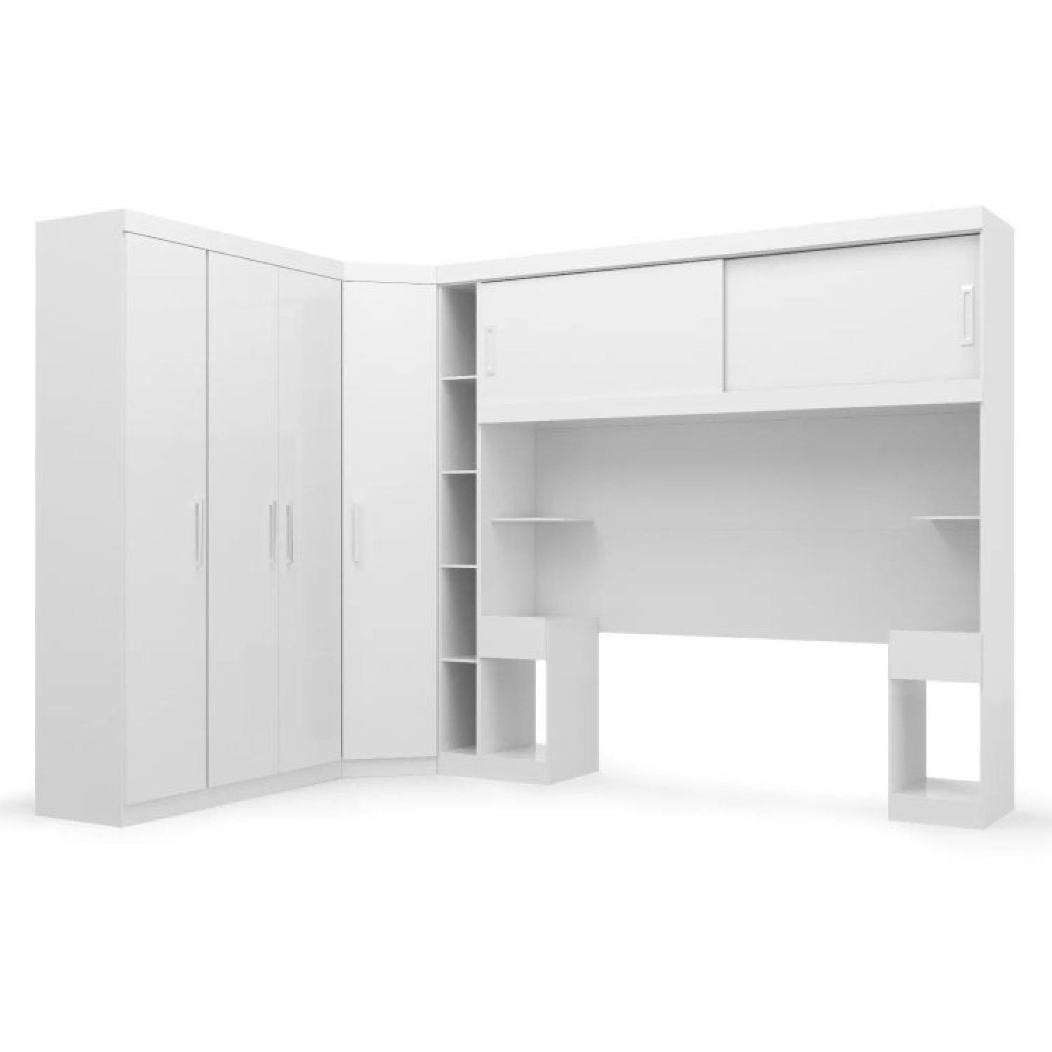 Conjunto para Quarto com Guarda Roupa Modular Gênova Plus - 2