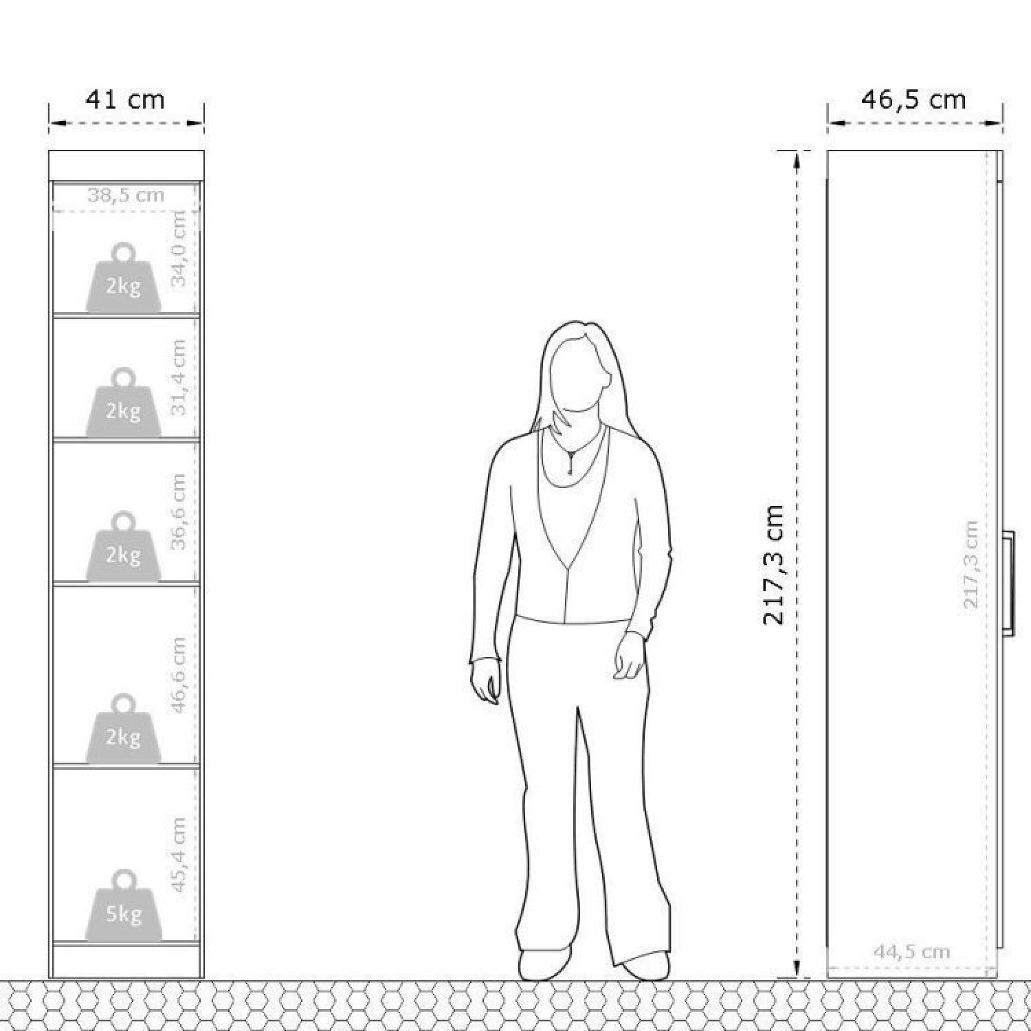 Conjunto para Quarto com Guarda Roupa Modular Gênova Plus - 13