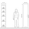Conjunto para Quarto com Guarda Roupa Modular Gênova Plus - 13