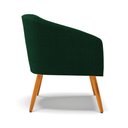Ver imagem 6 de Poltrona Decorativa Pé Palito Castanho Stella Bouclê Verde D03 - D'Rossi