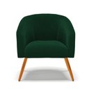 Ver imagem 5 de Poltrona Decorativa Pé Palito Castanho Stella Bouclê Verde D03 - D'Rossi
