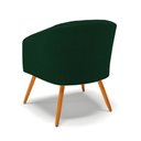 Ver imagem 7 de Poltrona Decorativa Pé Palito Castanho Stella Bouclê Verde D03 - D'Rossi