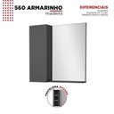 Ver imagem 5 de Espelheira para Banheiro com Armário Preto