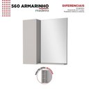 Ver imagem 5 de Espelheira para Banheiro com Armário Bege/Nude