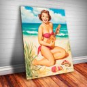 Ver imagem 1 de Placa Decorativa  Praia e Música-30X45CM