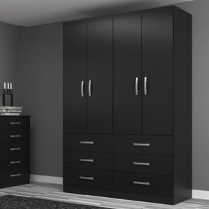 Guarda Roupa Casal 4 Portas 6 Gavetas Treviso Yescasa