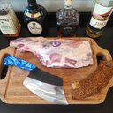 Ver imagem 3 de Cutelo Artesanal Mola Caminhão 7' Aço Carbono Forjado Brut Forge Cabo Resina Zanline