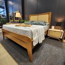 Ver imagem 2 de Cama Ricco Queen Madeira com Palhinha Imbuia