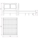 Ver imagem 3 de Cama Ricco Queen Madeira com Palhinha Imbuia