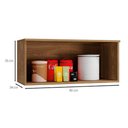 Ver imagem 3 de Armário de Geladeira P/ Cozinha Botanic M637 C/ 1 Porta Basculante 80cm Nogueira - Kappesberg