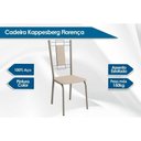 Ver imagem 3 de Cadeira Sala de Jantar Florença 2c005nk Aço Kit 2 Uni Niquel-capuccino 31 - Kappesberg