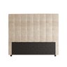 Cabeceira Para Cama Box Nala Babus Queen Estofadas em linho - 3