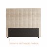Cabeceira Para Cama Box Nala Babus Queen Estofadas em linho - 8