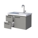 Ver imagem 7 de Gabinete para Banheiro em Aço 61,5cm Romã Cinza