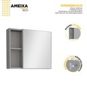 Ver imagem 5 de Espelheira para banheiro com Armário em Aço Ameixa