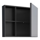 Ver imagem 2 de Espelheira para banheiro com Armário em Aço Ameixa