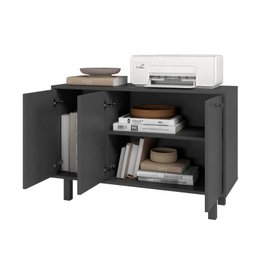 Armário para Escritório Baixo 3 Portas 1 Prateleira MDP 12mm - 2