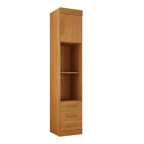 Modulado Mesa de Cabeceira 3 Gavetas Orion - Leifer Móveis Cinamomo
