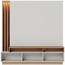 Ver imagem 2 de Estante Painel para TV 65 pol com LED Alencar C04 Off White Matte Freijó - Lyam Decor