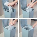 Ver imagem 5 de Lixeira com Pedal e Tampa Trium Esconde Sacola 6 Litros - ou