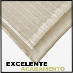 cortina blackout Milam bloqueia luz sala 5,00 x 2,80 palha - 4