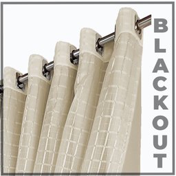 cortina blackout Milam bloqueia luz sala 5,00 x 2,80 palha - 6