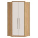Ver imagem 1 de Guarda Roupa Modulado de Canto Closet Elegance Marrom/Angelin/Blanc