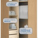 Ver imagem 6 de Guarda Roupa Modulado de Canto Closet Elegance Marrom/Angelin/Blanc