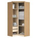 Ver imagem 4 de Guarda Roupa Modulado de Canto Closet Elegance Marrom/Angelin/Blanc