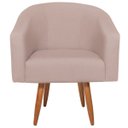 Ver imagem 6 de Kit 02 Poltronas Decorativas Sala de Estar Recepção Luiza Pés Palito Suede - Doce Sonho Móveis KIT 2