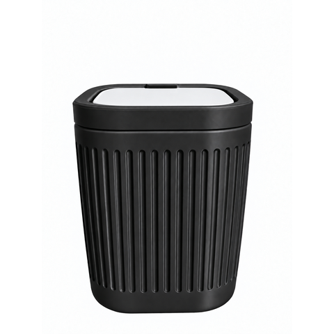 Lixeira de Mesa 2 Litros com Tampa Basculante:Preto
