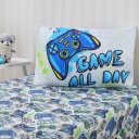 Ver imagem 1 de Jogo de Cama Kids Solteiro 2 Pçs Microfibra 88x188x30cm Game