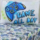 Ver imagem 2 de Jogo de Cama Kids Solteiro 2 Pçs Microfibra 88x188x30cm Game
