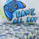 Ver imagem 3 de Jogo de Cama Kids Solteiro 2 Pçs Microfibra 88x188x30cm Game