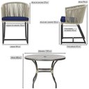 Ver imagem 2 de Mesa e 6 Cadeiras e Noronha Preto E10 Trama Original Rami
