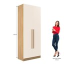 Ver imagem 7 de Guarda-Roupa Modulado Laranja Tauari Off White San Diego