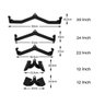 Kit Com 5 Puxadores Mag Com Pegada Anatomica Ahead Preto - 5