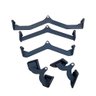 Kit Com 5 Puxadores Mag Com Pegada Anatomica Ahead Preto - 1