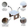 Comedouro Elevado Cachorro Pet Mdf Colors Branco - 4