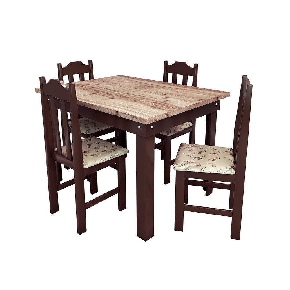 Conjunto Mesa com 4 Cadeiras Pop Talismã Hrebos - 1