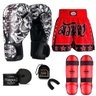 Kit Boxe Muay Thai Fheras Top Caveira Branca (03003545) - 7