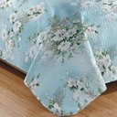 Ver imagem 3 de Kit Cobre Leito Colcha Casa Scarpa Mix Queen Estampado Dupla Face Floral 3 Peças - Yasmin