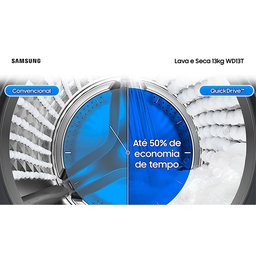 Lava e Seca Samsung 13 Kg Smart Digital Inverter - Wd13t - 9