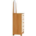 Ver mais imagens de Cômoda para Quarto com Espelho 5 Gavetas 63cm Savona A04 Cinamomo Off White - Lyam Decor