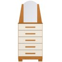 Ver imagem 6 de Cômoda para Quarto com Espelho 5 Gavetas 63cm Savona A04 Cinamomo Off White - Lyam Decor